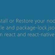 Delete Node Module File Or Install Node Module And Package Lock Json File