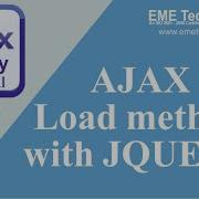 Ajax Load Method With Jquery