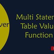 48 Multi Statement Table Valued Function In SQL Server In Telugu