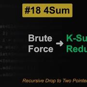 LeetCode 18 4Sum In Java Brute Force Vs Two Pointers Vs K Sum Scalable Interview Tactic