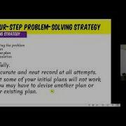 Mathematics In The Modern World Polya S Four Step Problem Solving Framework