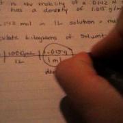 Solving For Molality Using Density 1