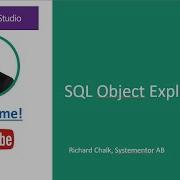 MS SQL Server Visual Studio Object Explorer