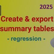 Create And Export Summary Table For Regression Analysis Using Gtsummary 2025 Learn To Do SCIENCE