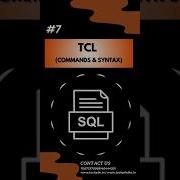 TCL Commands In SQL COMMIT ROLLBACK SAVEPOINT Commands In SQL