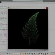 Create A Colorful Barnsley Fern Fractal In Python