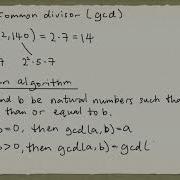 Euclidean Algorithm For Finding GCD