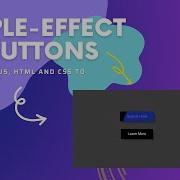 Button With Ripple Effect With Simple Html CSS And JQuery