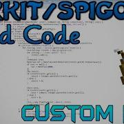 Minecraft Bukkit Spigot Custom Kits Speed Code