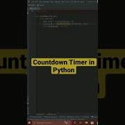 Countdown Timer In Python