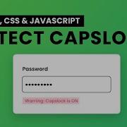 How To Detect Caps Lock Is On Using Javascript