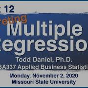 Interpreting Multiple Regression Output For Business Statistics