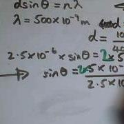 Diffraction Grating Formula Example