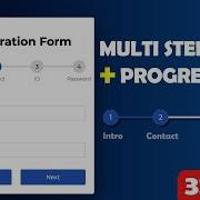Multi Step Form With Progress Bar Using HTML CSS JavaScript Project 32 100