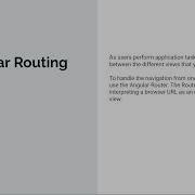 Angular Lesson 8 Angular Routing