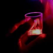 Blinkende LED Shotglas
