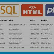 Fill HTML Table From MySQL Database Using PHP Display MySQL Data In HTML Table
