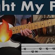 How To Play Light My Fire On Guitar Doors Guitar Lesson TABs The Intro Organ Riff