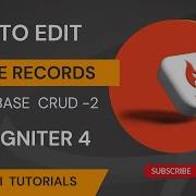 Edit Update In Codeigniter 4 CRUD PART 2