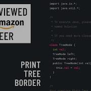 Java Interview With An Amazon Engineer Boundary Traversal Of Binary Tree