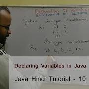 Declaration Of Variable In Java Hindi 11 Java Tutorial