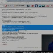 Lect 13E Evaluation Comments Lecture 13