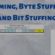 Framing Byte Stuffing Bit Stuffing In Data Link Layer