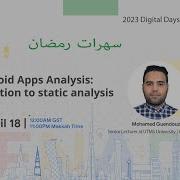 Android Apps Analysis Introduction To Static Analysis محمد قندوز