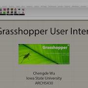 1 1 Grasshopper User Interface