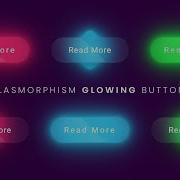 CSS Glowing Glassmorphism Button Hover Effects 02 Glass Morphism