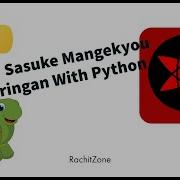 Draw Sasuke Mangekyou Sharingan With Python Turtle