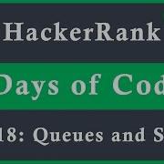 Day 18 Queues And Stacks 30 Days Of Coding HackerRank Java Languag