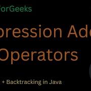GFG Expression Add Operators Backtracking GeeksforGeeks POTD HINDI