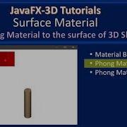 Material Phong Material And DiffuseColor JavaFx 3D Tutorial 08