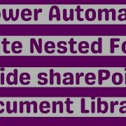 Power Automate Create Multiple Folder Subfolder Inside SharePoint Document Library