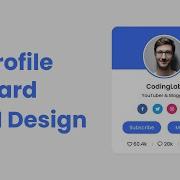 How To Make Responsive Profile Card In HTML CSS