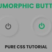 Neumorphism UI Button Pure CSS Tutorial