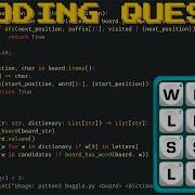 Python Solving Boggle Backwards