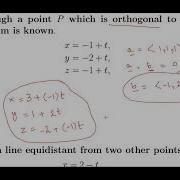 Parametric Forms For Lines In Space Solved Examples