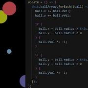 JavaScript Canvas Tutorial Bouncing Ball
