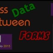 C Tutorial Pass Data Between Forms Visual Studio 2015