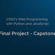 CS50 Web Programming Capstone