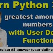 Python Program To Find The Greatest Among Two Numbers Using Function Cyber Warriors Python Tutorial