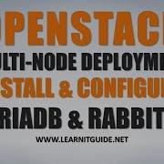 Openstack Multi Node Deployment Tutorial 1 Install Configure MariaDB And RabbitMQ Services