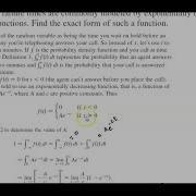 Math 1B 6 8 Example 2 Probability Density Function For Waiting Times