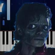 Michael Jackson Thriller EASY Piano Tutorial