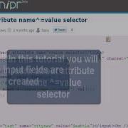 JQUERY Tutorial JQuery Attribute Name Value Selector