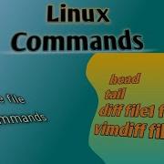 More File Commands In Linux Head Tail Diff Vimdiff