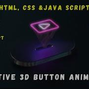 How To Create A 3D Button Animation Design Using HTML CSS Java Script 3DButtonAnimation Button