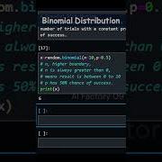 Binomial Distribution Random Number In Numpy With Python Short Python Education Numpy Array